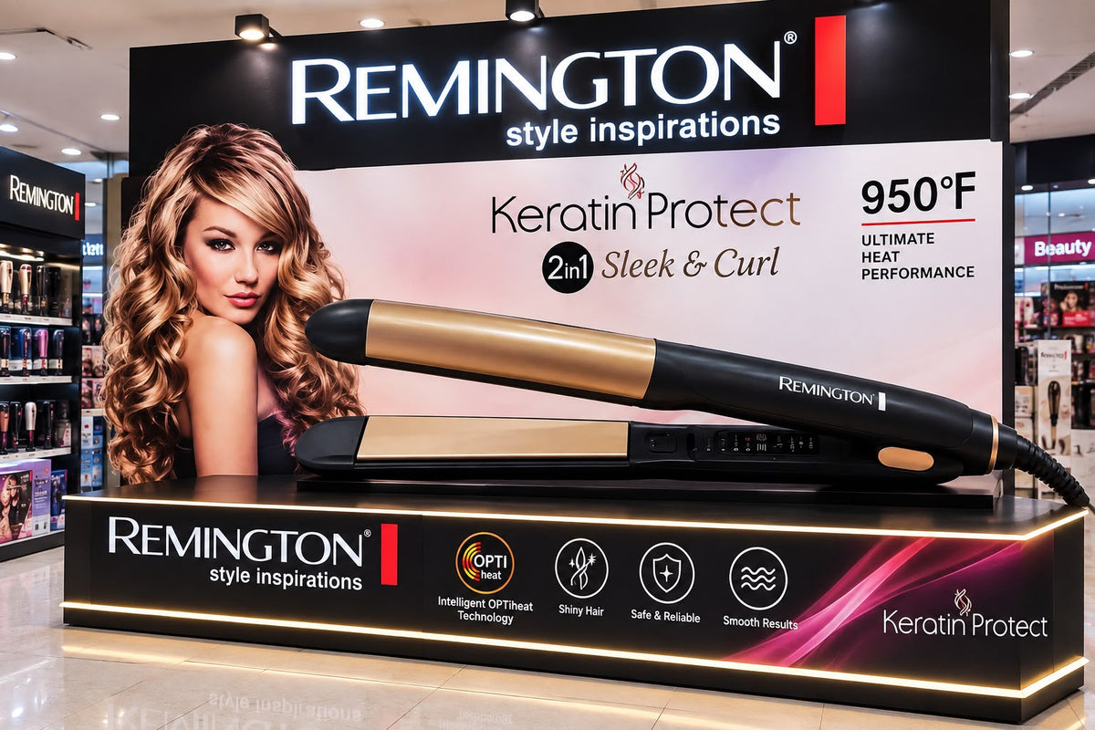 2-in-1 Hair Straightener & Curler