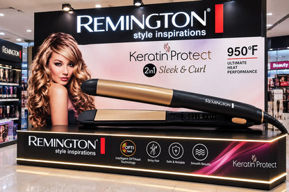 2-in-1 Hair Straightener & Curler